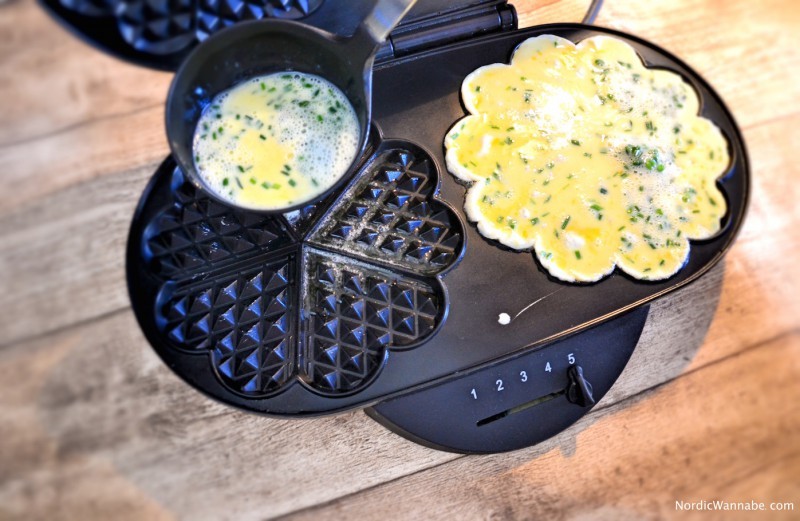 Rührei-Waffeln