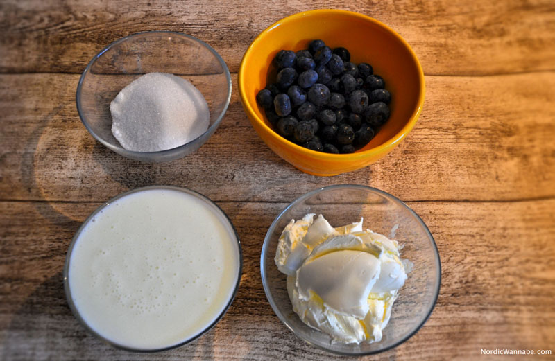 Selbst gemachtes Blaubeereis skandinavisch selbstgemacht www.nordicwannabe.com