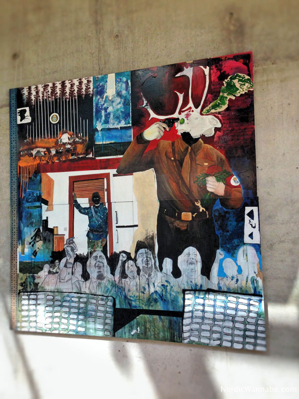 SÁMI CONTEMPORARY Sami Samen Ausstellung Norwegen Schweden Finnland Skandinavien Felleshus Nordische Botschaften Rentiere Joik