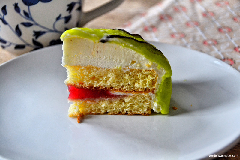 Torte, schwedische Prinzessinnentorte, Schweden, Blog, Kuchen, grün, lecker, Marzipan, Skandinavien