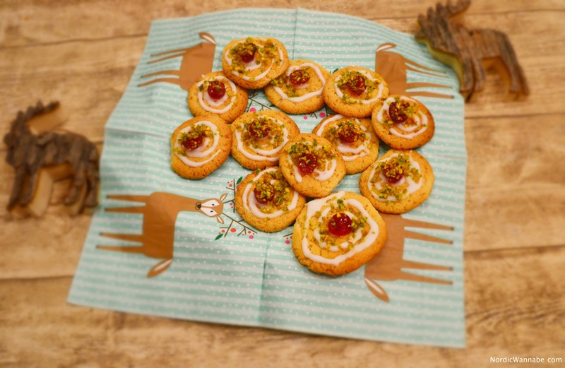Kekse, Skandinavien, Blog, Plätzchen, Weihnachten, Norwegen, Schweden, Finnland, Dänemark, selbst gebacken, Kirsch Drömmar, lecker, leicht, schnell