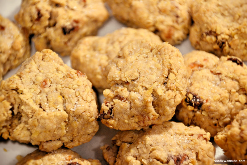 Haferkekse, skandinavisch, Rezept, Skandinavien, Blog, Schweden, Norwegen, Dänemark, Finnland, Aprikose, Kardamom,