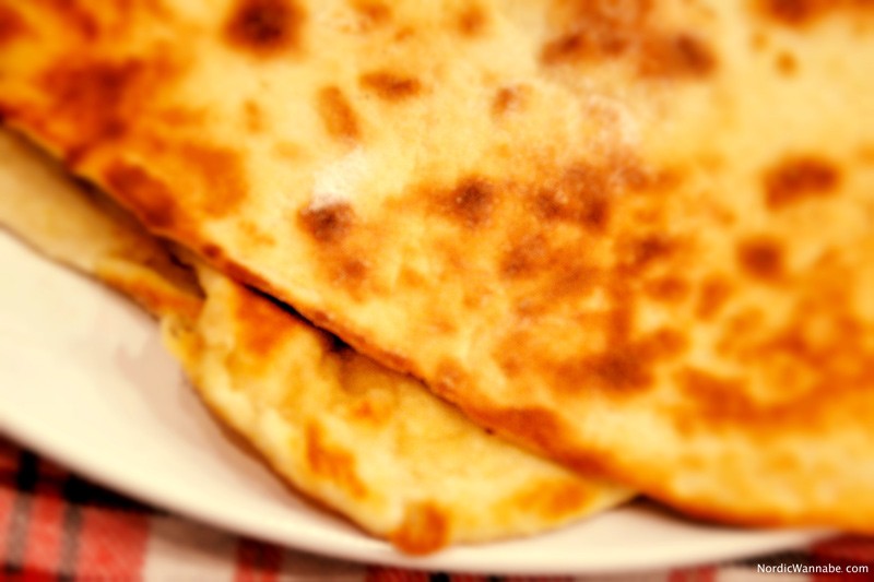 Lefse, Fladen, Norwegen, Blog, Skandinavien, lecker, Saure Sahne,