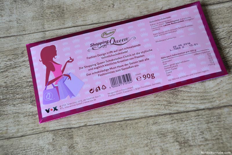 Shopping Queen, Shoppingqueen, Schokolade, VOX, Guido Maria Kretschmer, Praline, Clutch, Beautycase, Piasten, Schoko, Blog, Fashion, Design