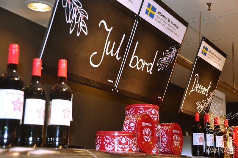 Julbord, schwedisches Buffet, Ikea, Osnabrück, Elch, Lachs, Mandeltorte, Knäckebrot, Köttbullar, Brot, Käse, Blog, Schweden, Skandinavien, Tünnbröd, Lucia