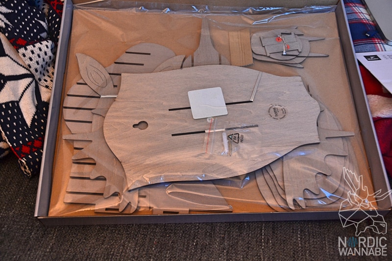 Elchgeweih für die Wand, Elchkopf, Tchibo, 3D-Modell, Holz, Norwegen, Schweden, Finnland, Puzzle, Skandinavien, Wandschmuck