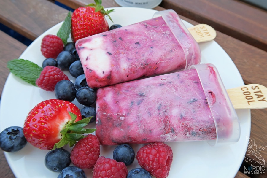 Skyr-Eis, Skyr, Eis, Homemade, gesund, vegetarisch, Magerquark, Island, Skandinavien, Blog, hygge, Arla, Blaubeeren, Erdbeeren, Himbeeren, Depot, Hygge-Eis, lecker, einfach,