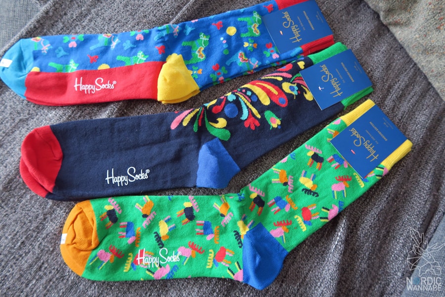 Happysocks, Happy Socks, Strümpfe, Socken, Schwedenmuster-Strümpfe, Schweden-Muster, Schweden Blog, Skandinavien