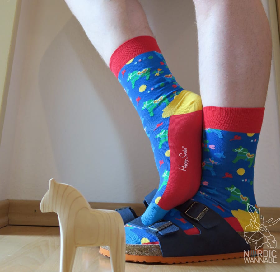 Happysocks, Happy Socks, Strümpfe, Socken, Schwedenmuster-Strümpfe, Schweden-Muster, Schweden Blog, Skandinavien