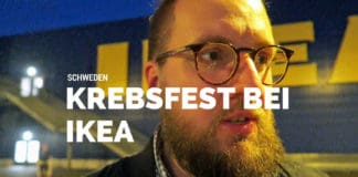 schwedische Krebsfest, Krebse, Schweden, IKEA, IKEA Osnabrück, Lachs, Garnelen, Kräftskiva, Schnapslieder, Köttbullar, Blog, Schweden, Erfahrungen, Möbel