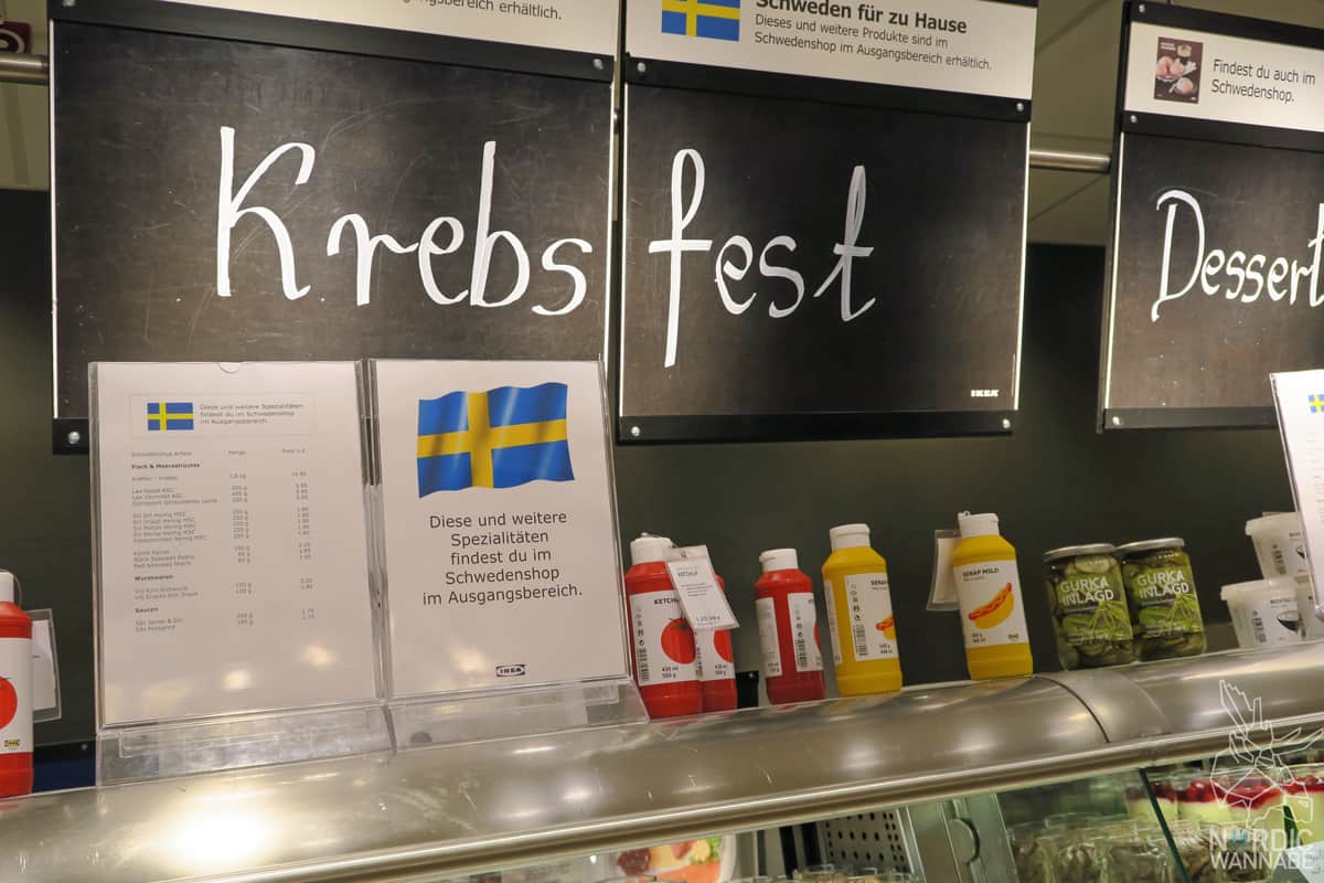 schwedische Krebsfest, Krebse, Schweden, IKEA, IKEA Osnabrück, Lachs, Garnelen, Kräftskiva, Schnapslieder, Köttbullar, Blog, Schweden, Erfahrungen, Möbel