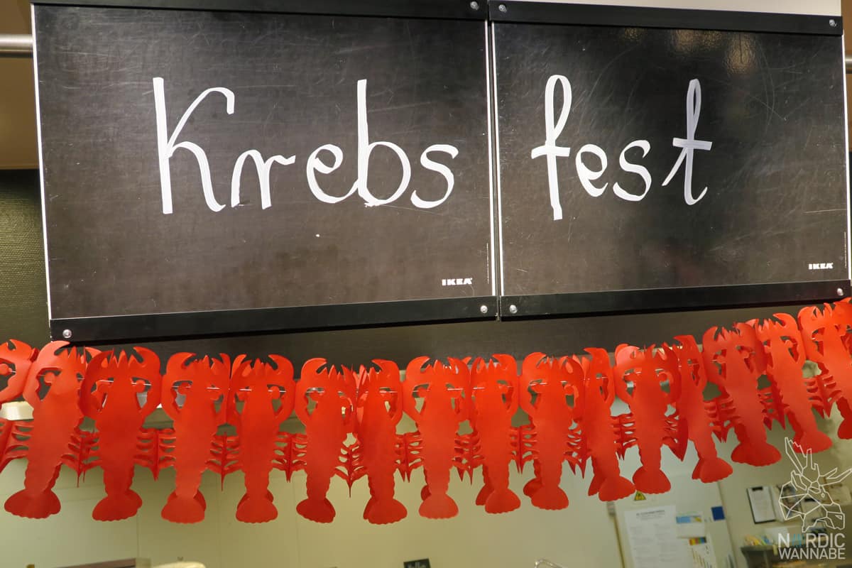 schwedische Krebsfest, Krebse, Schweden, IKEA, Lachs, Garnelen, Kräftskiva, Schnapslieder, Köttbullar, Blog, Schweden, Erfahrungen, Möbel