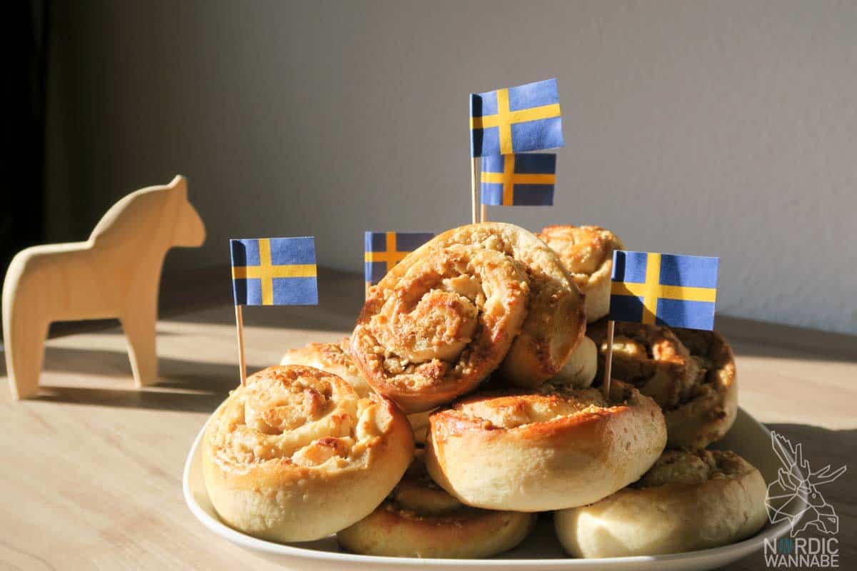 Walnuss, Walnussschnecke, Schwedische Schnecke, Zimtschnecke, Rezept, Schweden, Blog, Kanelbullar
