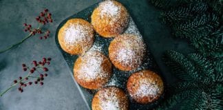 Preiselbeer-Muffins, Skandinavische Weihnachtskekse, Skandinavien, Schweden, Norwegen