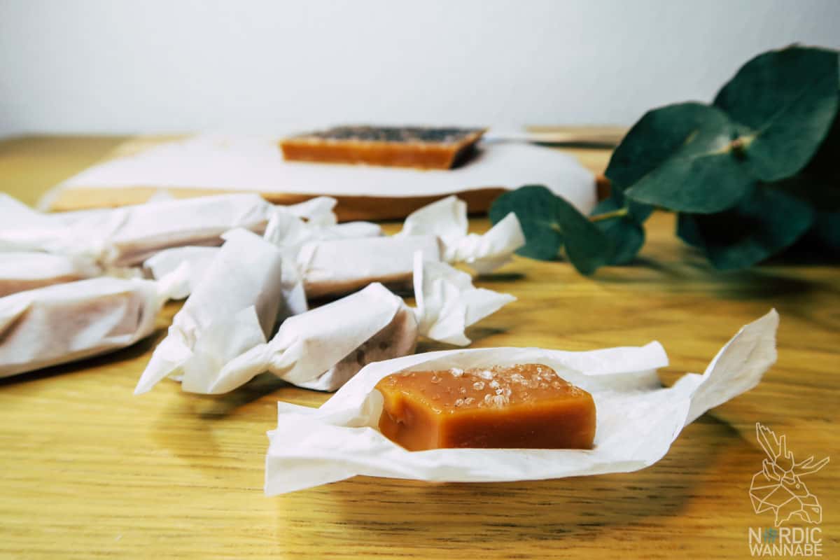Karamellbonbons mit Salz, Skandinavien, Hygge, Valentinstag, Karamellbonbons selber machen, Rezepte