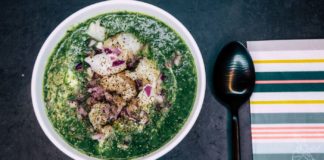 Skrei-Rezept, Spinatsuppe, Norwegen