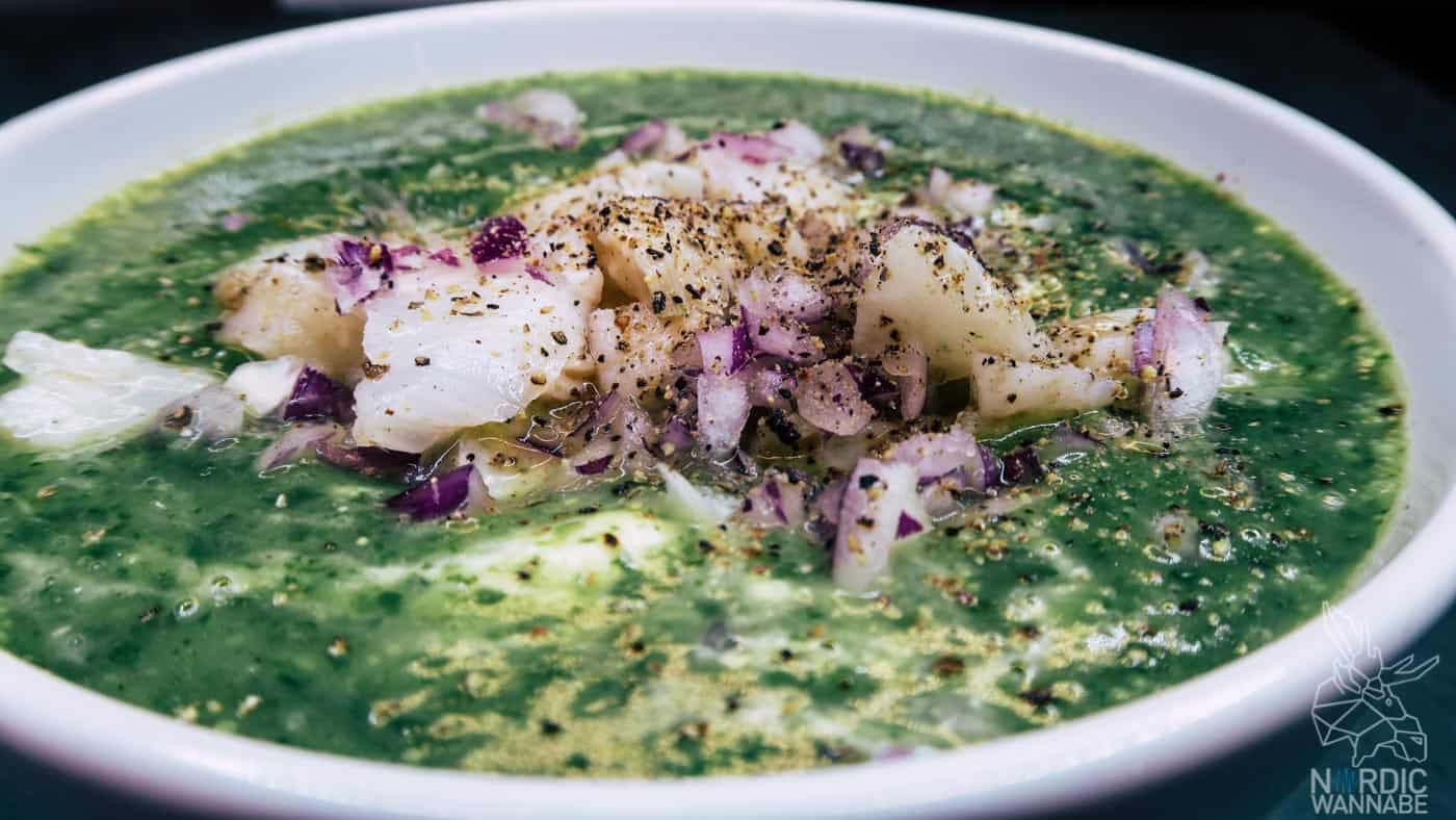 Skrei-Rezept, Spinatsuppe, Norwegen