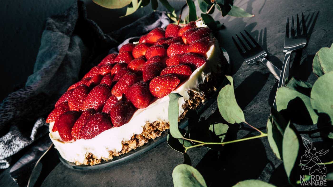 Skyr-Torte, Rezept, Schweden, Mittsommer , Skyr