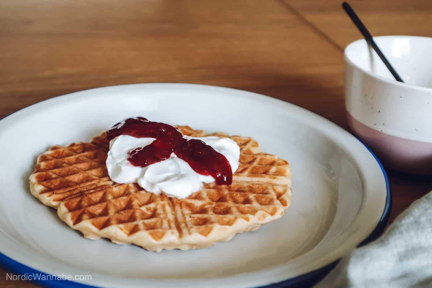 Skyr Waffeln, Waffelrezept schnell und einfach, Waffeln Island,