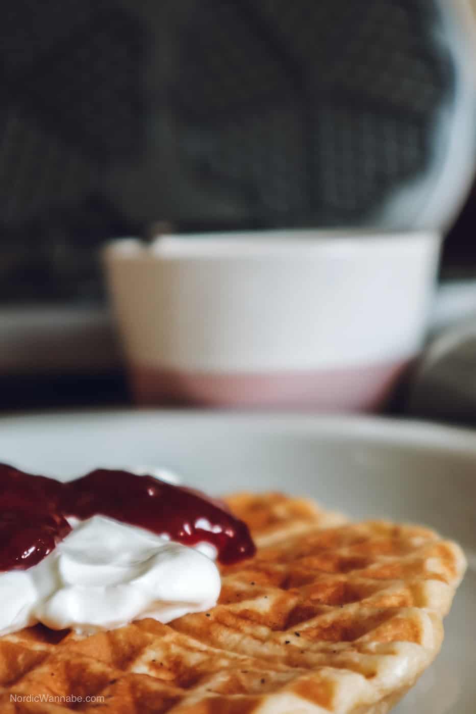 Skyr Waffeln, Waffelrezept schnell und einfach, Waffeln Island,