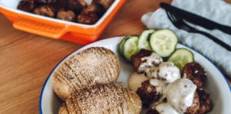 Rezept für Köttbullar, Schwedische Hackfleischbällchen, Schwedenblog, Schweden Rezepte, schwedische Rezepte