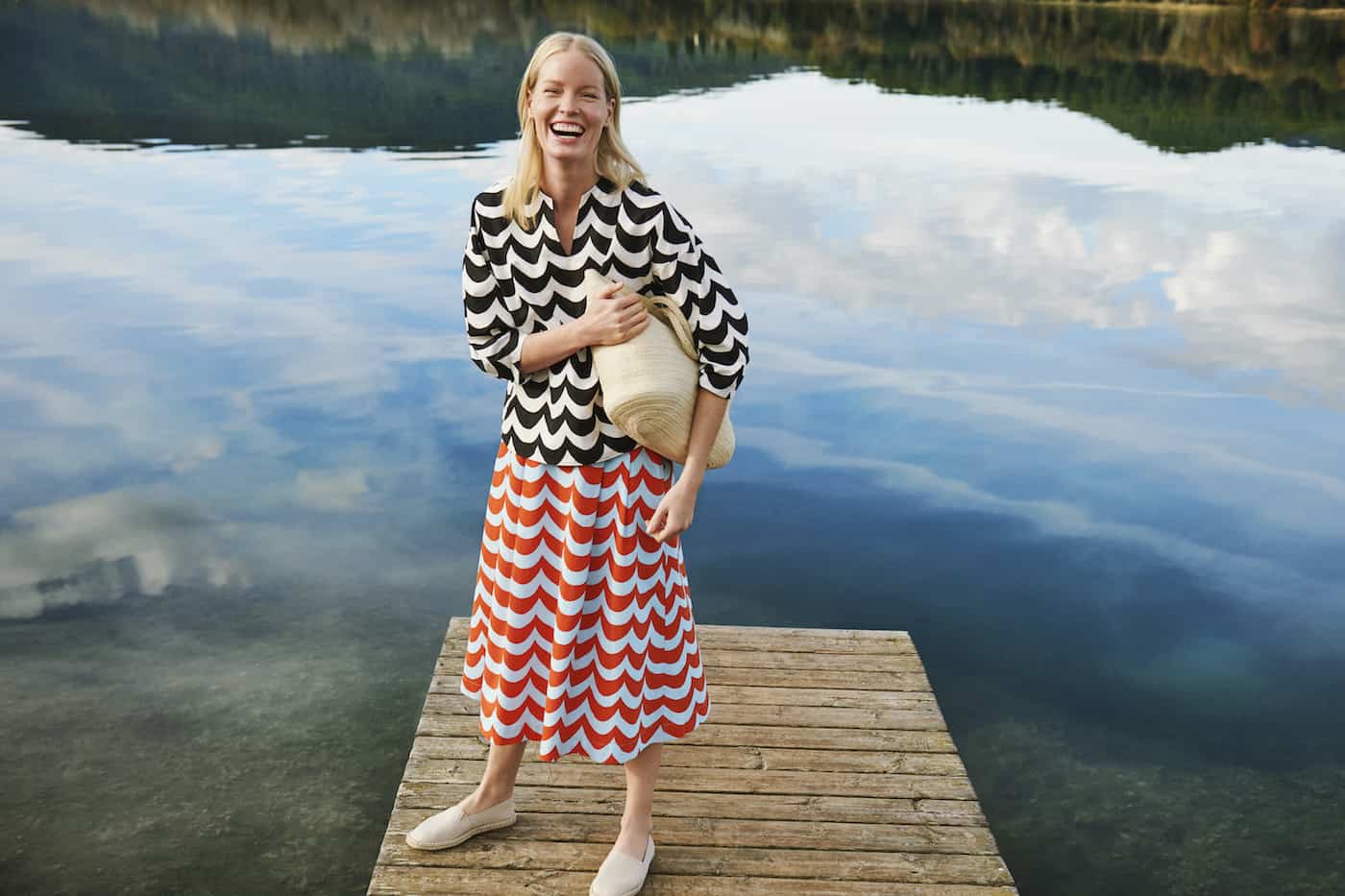 finnische Sommerleben, Marimekko and UNIQLO, Mittsommer Kleidung, Mittsommer Outfit, Mitsommer Mode