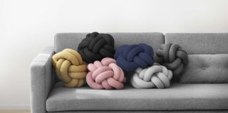 Knoten-Kissen, skandinavisch Kissen, Design House Stockholm, Knot Cushion