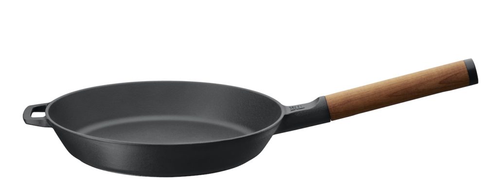 Gusseisen-Pfanne für Induktion , Fiskars, Finnland, Finnische Geschirrserie, Kochgeschirr