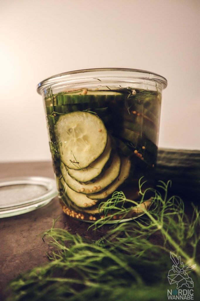 Nordic Food Forn, Koch podcast, Dänischer Gurkensalat , eingelegte Gurken 