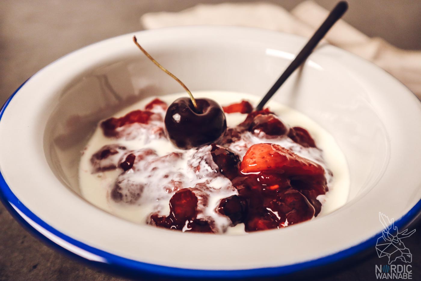 Dänische rote Grütze, rote Grütze selber machen, Dänische Rezepte, Dänisches Essen, Nordic Foodporn