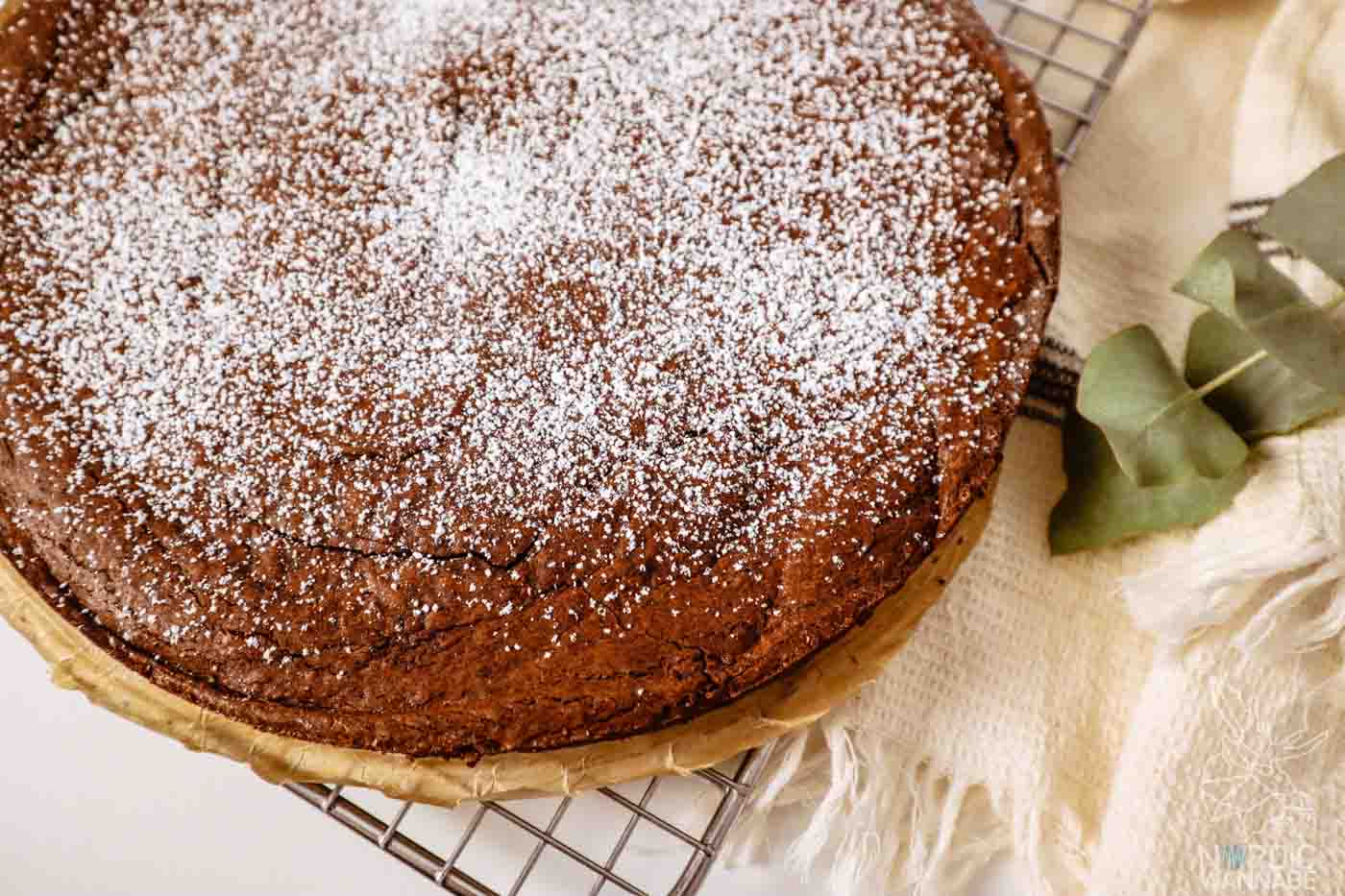 Kladdkaka, Schwedischer Schokokuchen, Schwedischer Schokoladenkuchen, Saftiger Schokokuchen, Rezept aus Schweden 
