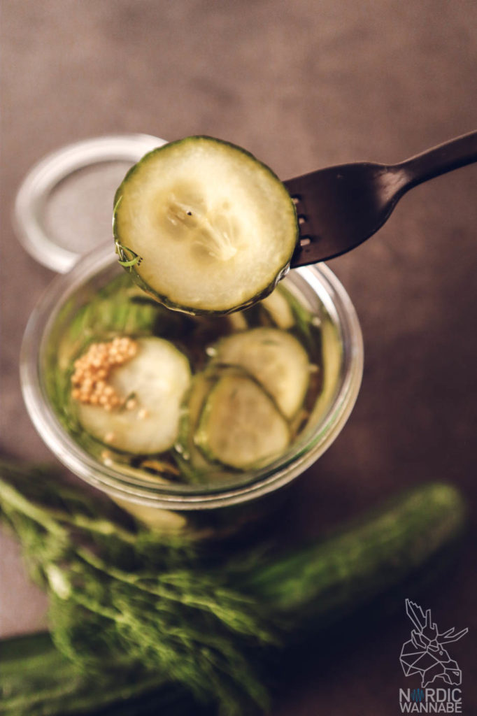 Nordic Food Forn, Koch podcast, Dänischer Gurkensalat , eingelegte Gurken