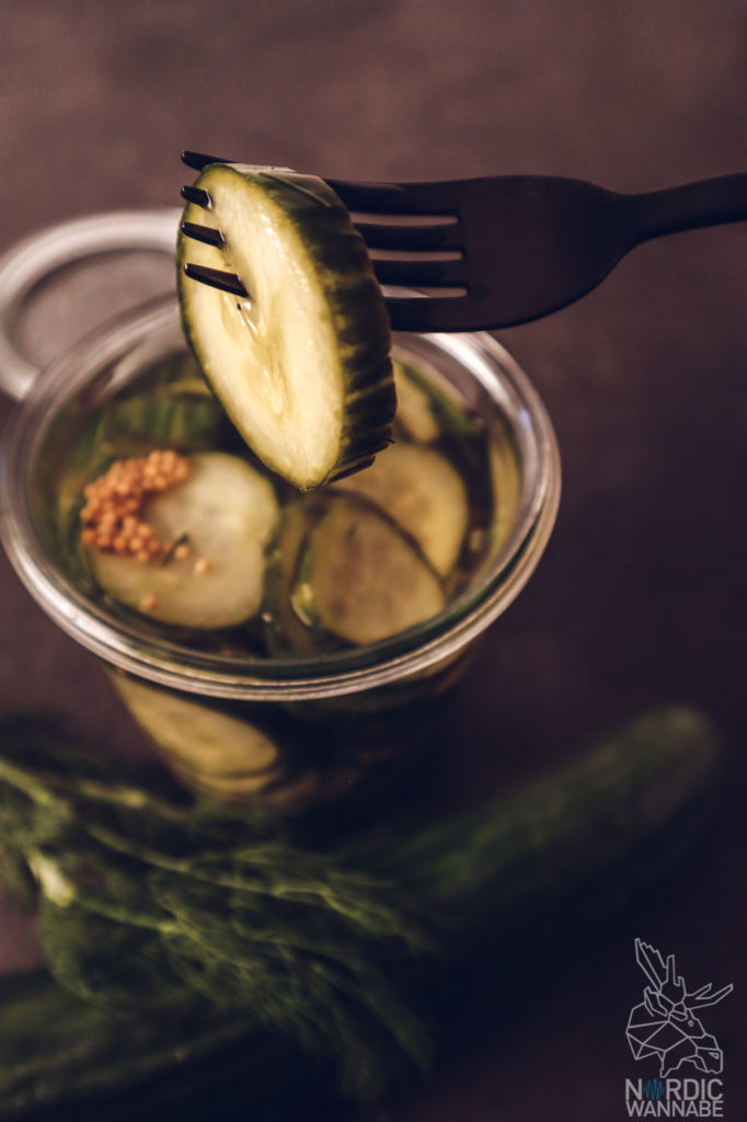 Nordic Food Forn, Koch podcast, Dänischer Gurkensalat , eingelegte Gurken