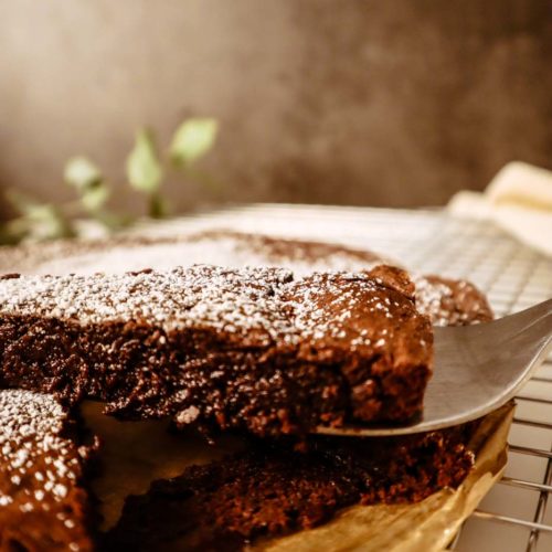 Kladdkaka, Schwedischer Schokokuchen, Schwedischer Schokoladenkuchen, Saftiger Schokokuchen, Rezept aus Schweden