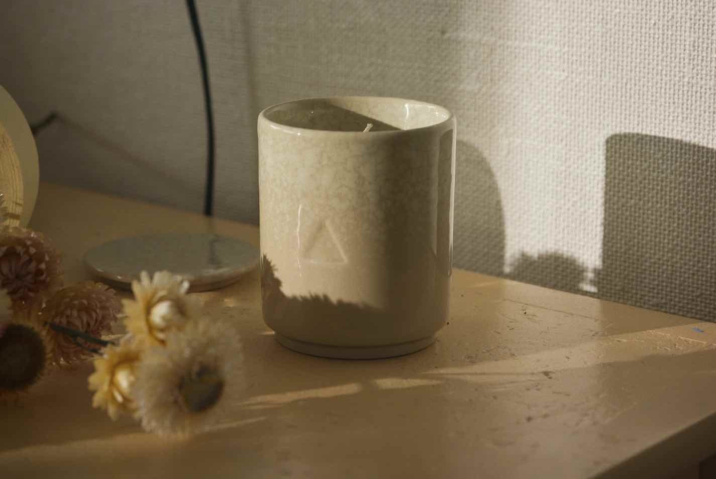 Duftkerzen im Glas, Keramik, OSYNLIG