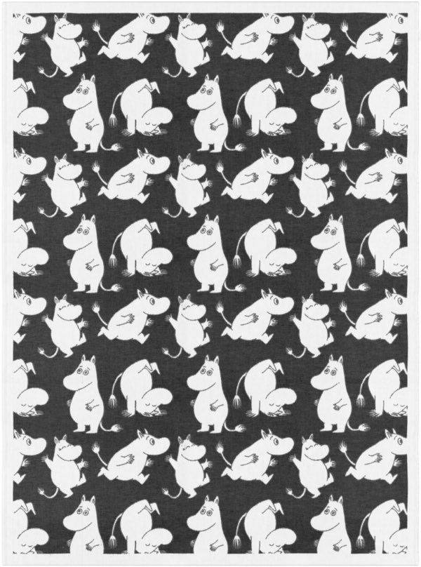 Skandinavisches Design, Moomin Decke, Mumins, Ekelund, Decke aus Baumwolle biologisch