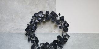 Weihnachtsdeko in schwarz