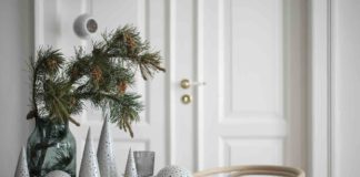 Weihnachtsdeko in Grün, Skandinavisch Wohnen