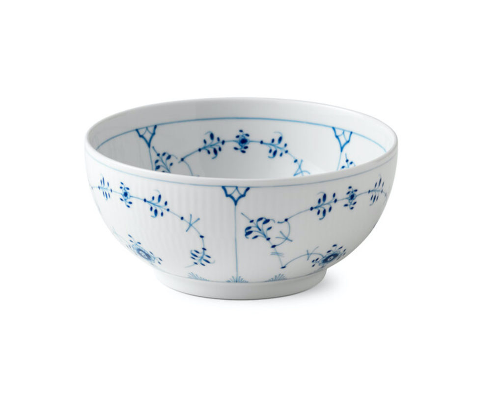 Schüssel, blau, weiß, Royal Copenhagen