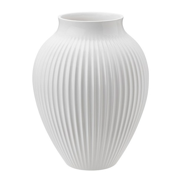 Knabstrup Vase geriffelt 20cm, skandinavisch Vase, dänisches Design, Skandinavisch Wohnen