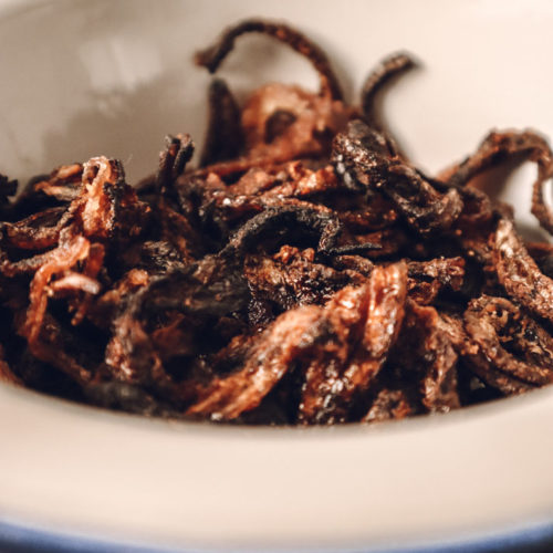 Röstzwiebel-Rezept, Skandinavische Rezepte, Dänemark, Hotdog