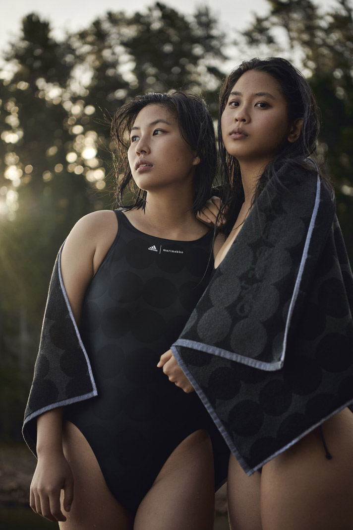 Marimekko und adidas Badeanzug