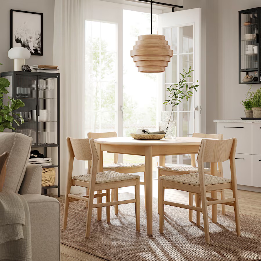 SKANSNÄS IKEA Esstisch (rund, ausziehbar) im Skandi Stil