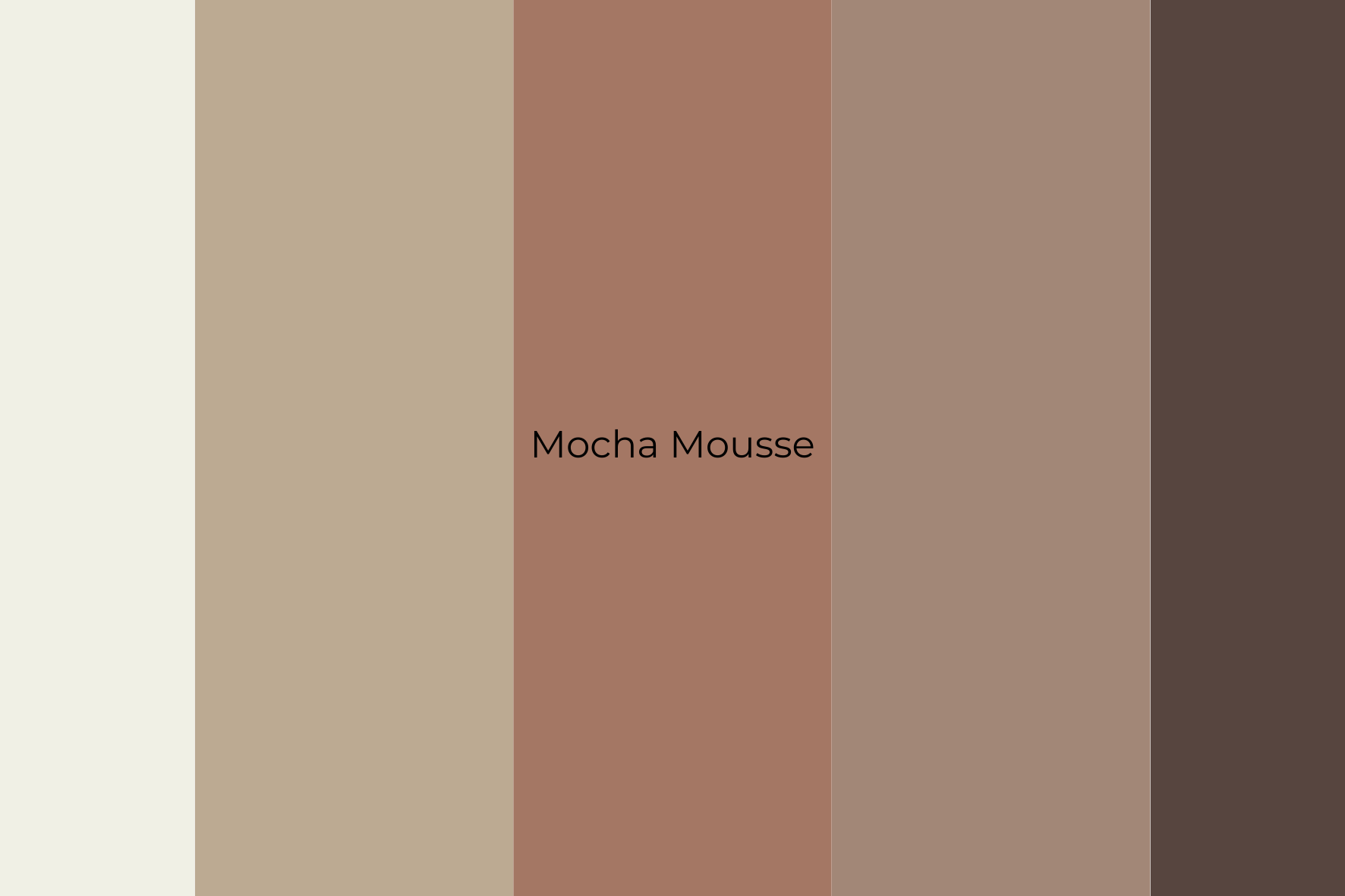 Erdtöne wie Mocha Mousse sind langlebeig und beruhigend 